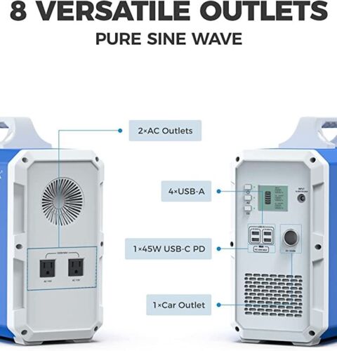 BLUETTI EB240 2400Wh/1000W Portable Power Station