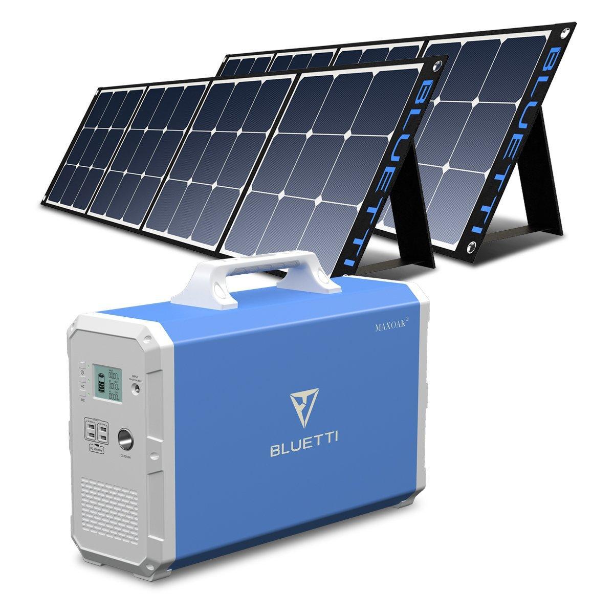 BLUETTI EB240 2400Wh/1000W Portable Power Station +2*SP120 Solar Panel