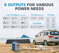 MAXOAK BLUETTI EB240 Power Station-8 outputs for various power needs