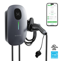 MAXOAK Electric Vehicle Charger 50Amp 12kW 23ft Cable 240V, APP Control