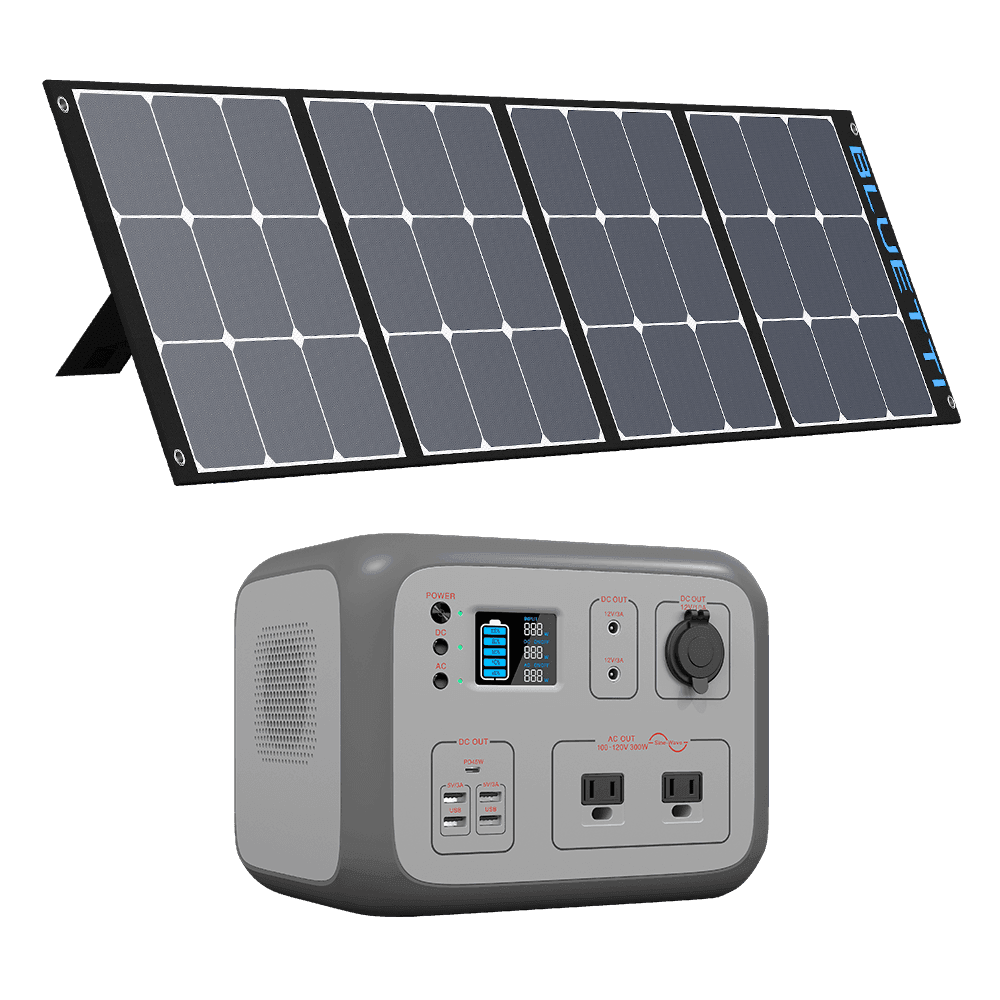 BLUETTI AC50S 500Wh/300W Portable Power Station +1*SP120/SP200 Solar Panel - Maxoak