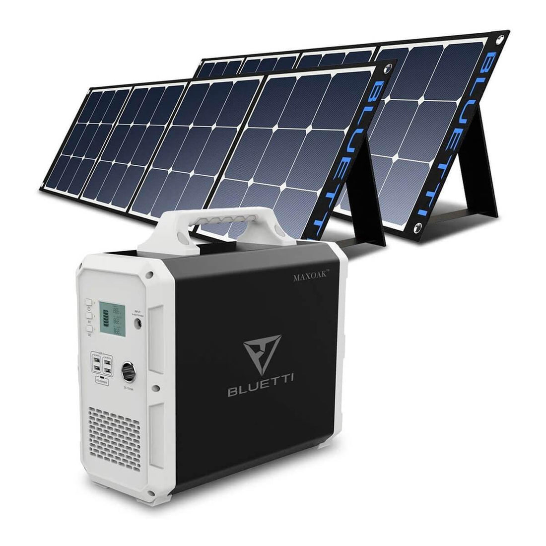 BLUETTI EB150 Portable Power Station SP200 Solar Panel 200W, EB150+2*SP120