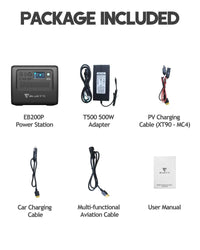 BLUETTI EB200P 2048Wh/2200W Portable Power Station - Maxoak