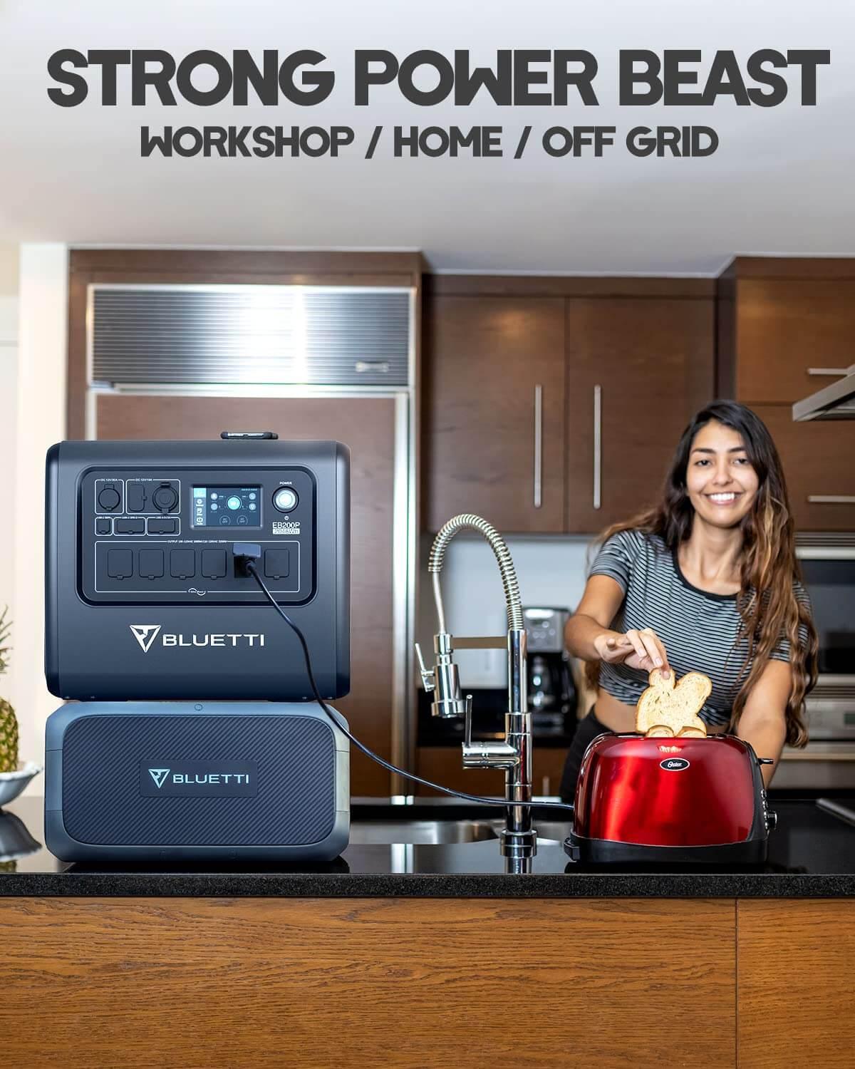 BLUETTI EB200P 2048Wh/2200W Portable Power Station - Maxoak