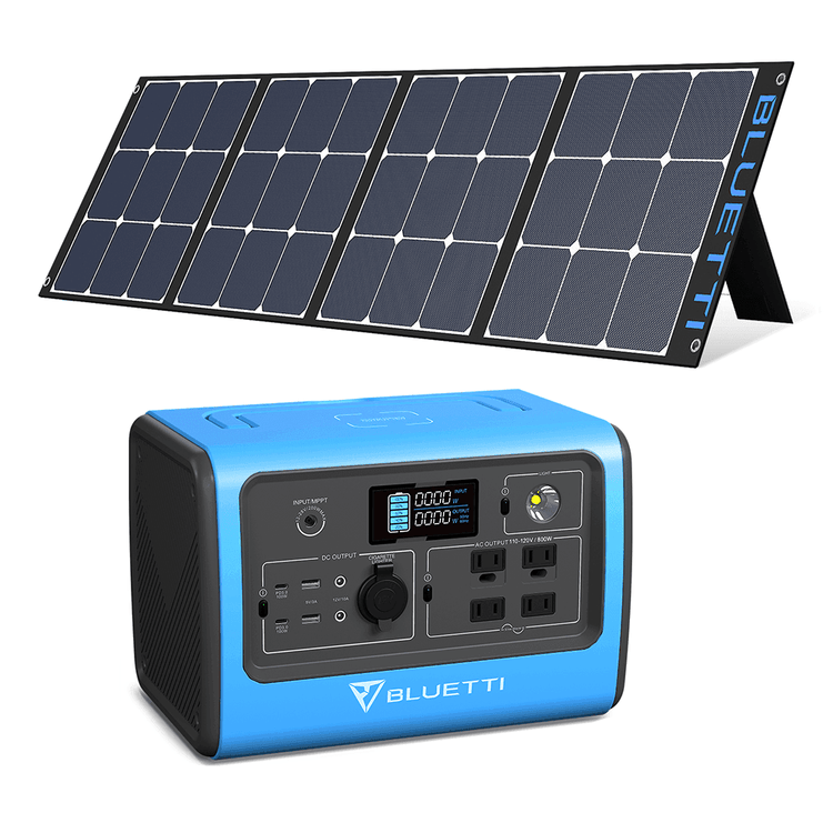 BLUETTI EB70(Blue) 716Wh/700W Portable Power Station+1*SP200 Solar Pan BLUETTI EB70(Blue) 716Wh/700W Portable Power Station+1*SP200 Solar Pan
