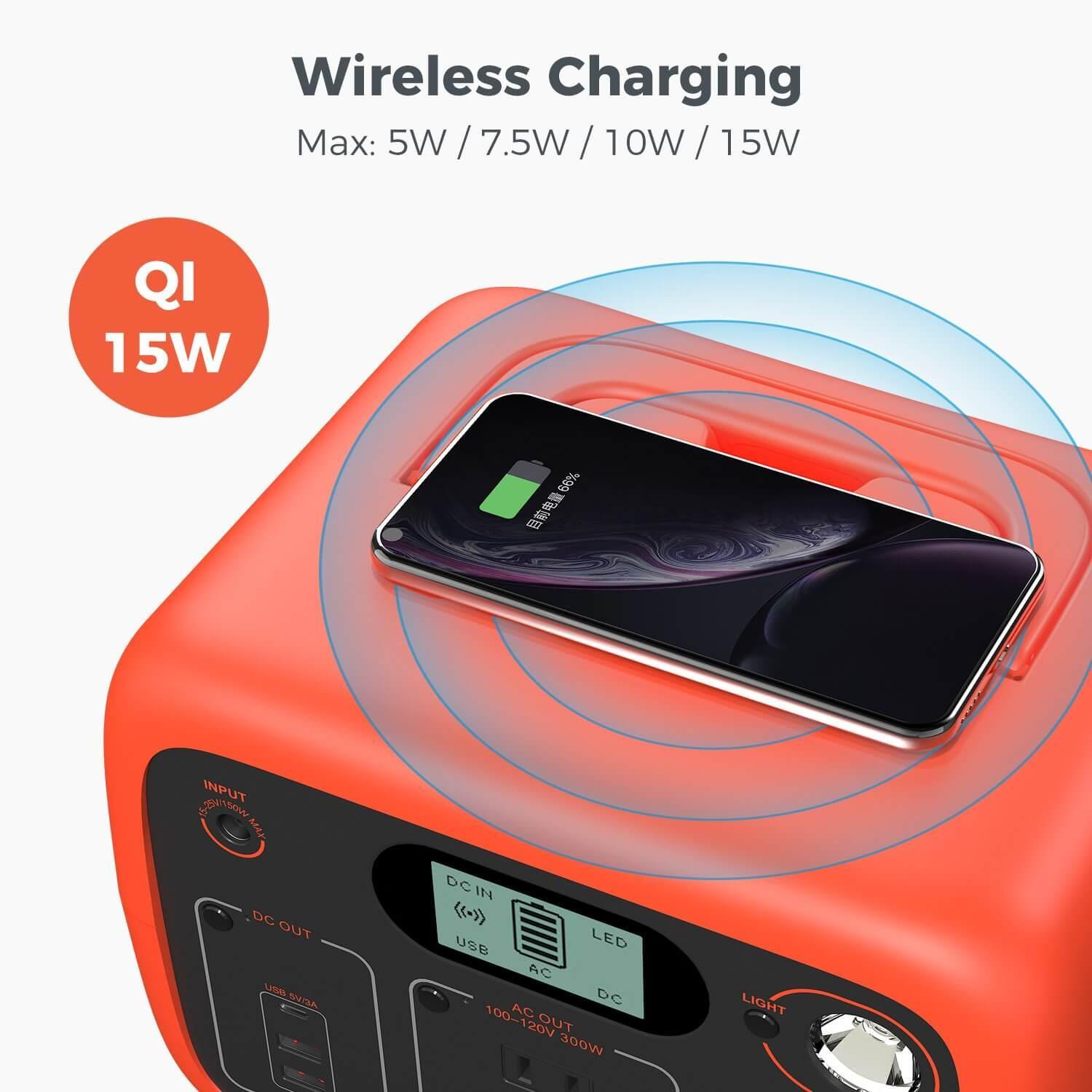 maxoak bluetti ac30 power station wireless charging